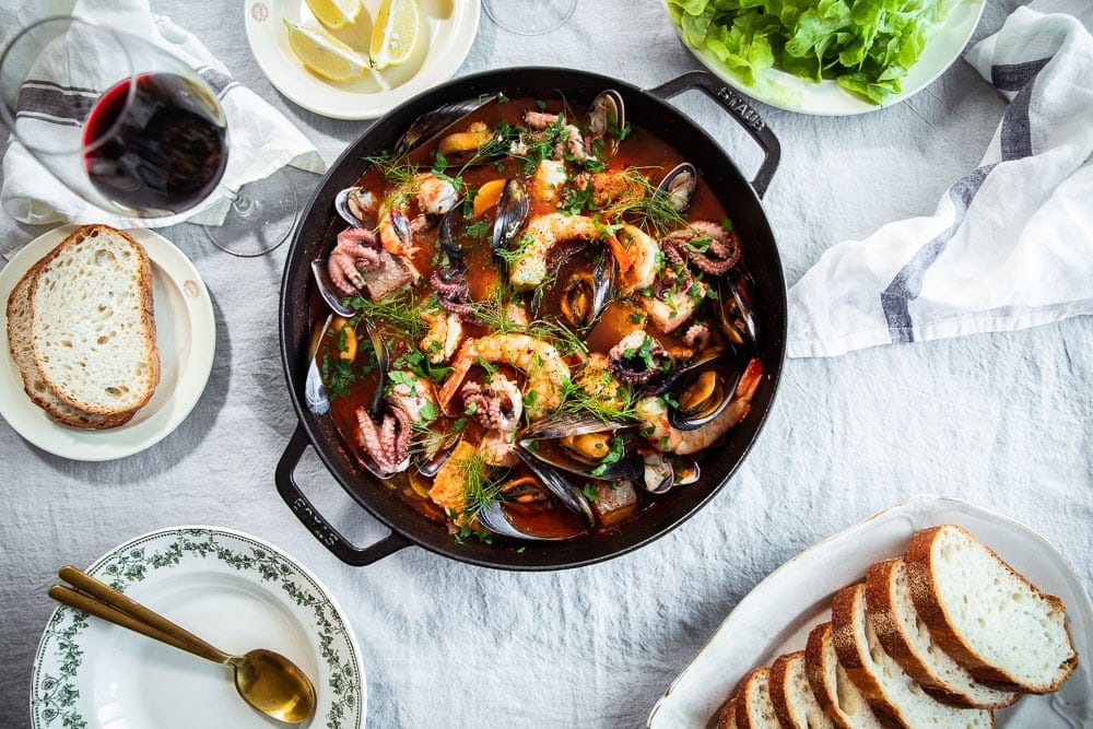 Zuppa Di Pesce - Italian Seafood Soup / Cook Republic #easterrecipe #seafoodsoup #fishrecipe