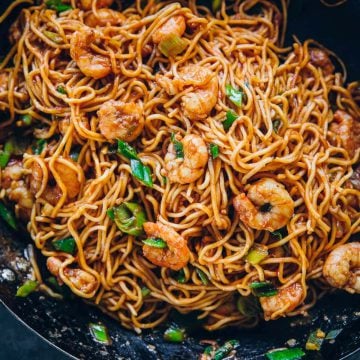 Buttery Tomato Garlic Prawn Noodles - Cook Republic