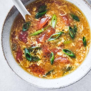 Tomato Egg Drop Soup - Cook Republic