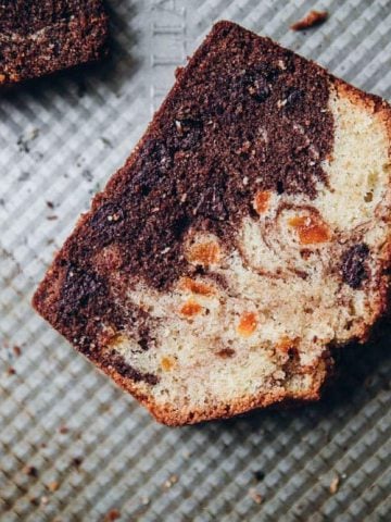 Chocolate Apricot Marble Loaf - Cook Republic