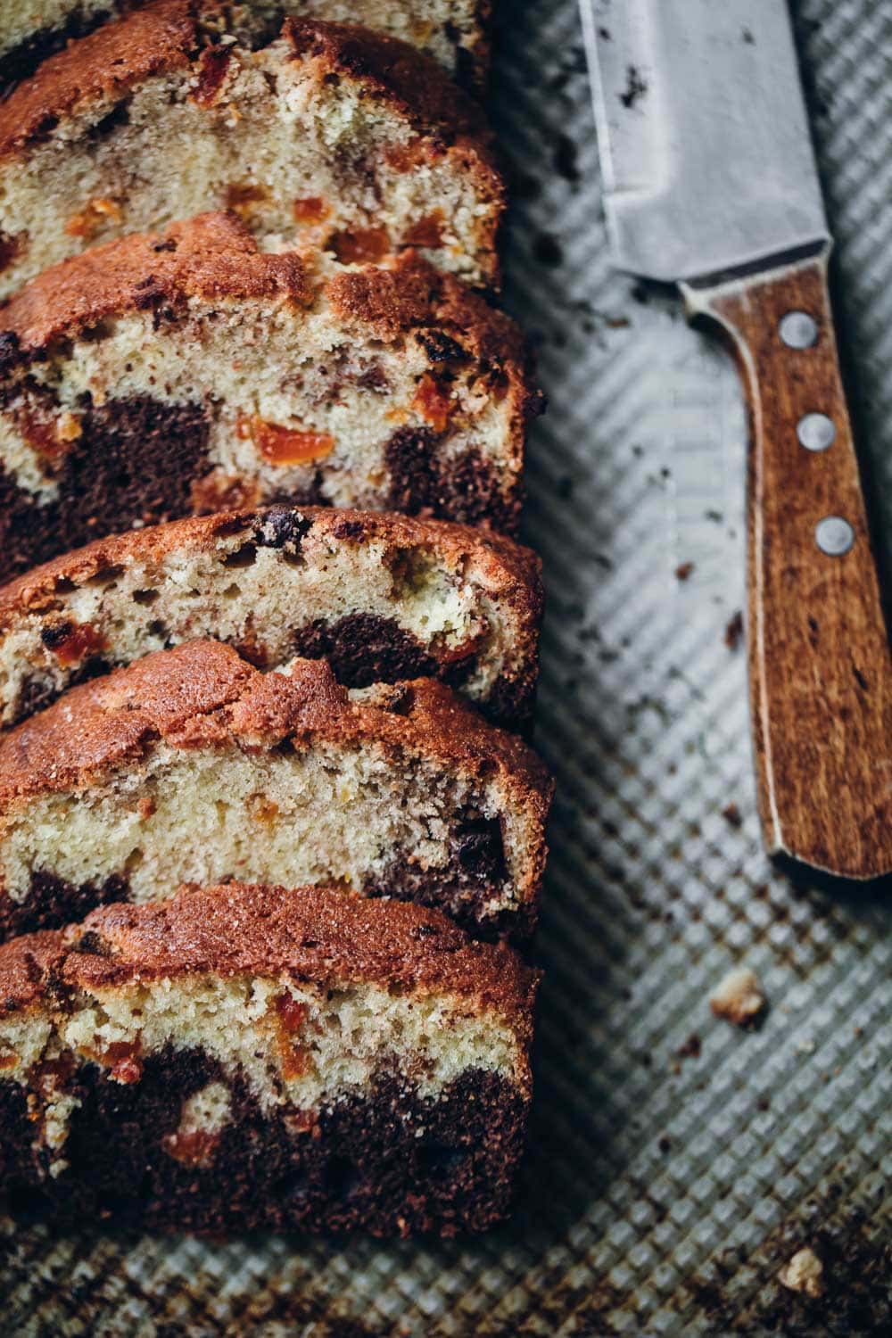 Chocolate Apricot Marble Loaf - Cook Republic