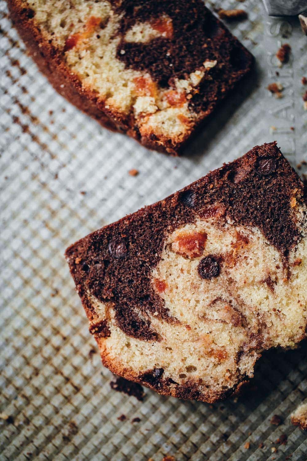 Chocolate Apricot Marble Loaf - Cook Republic