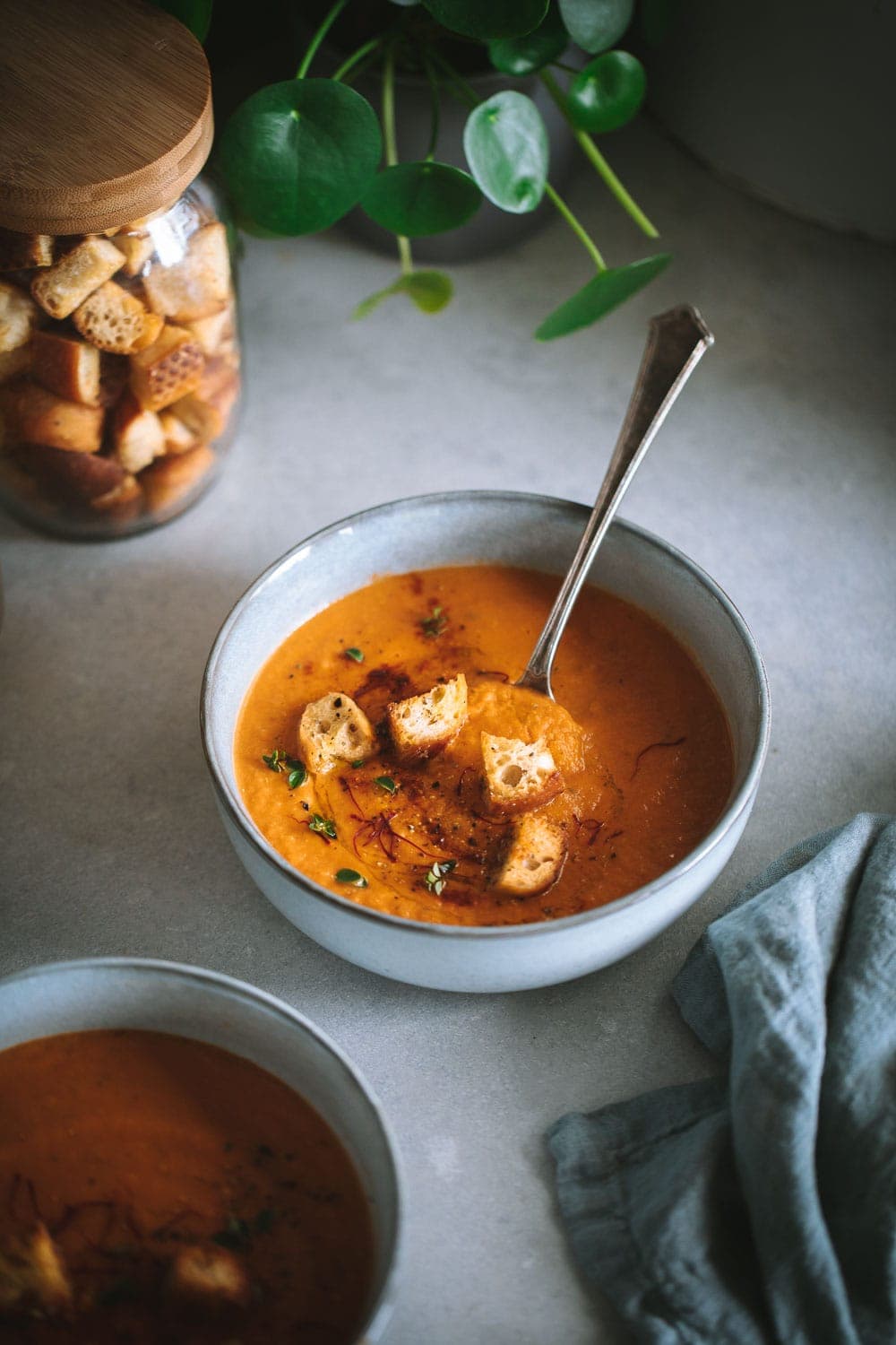 Oven Roasted Tomato Garlic Saffron Soup - Cook Republic