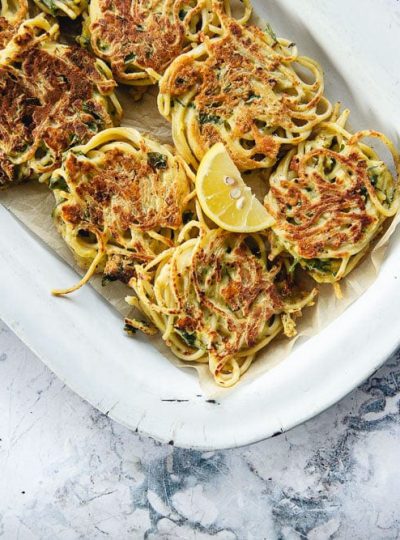 Spaghetti Fritters