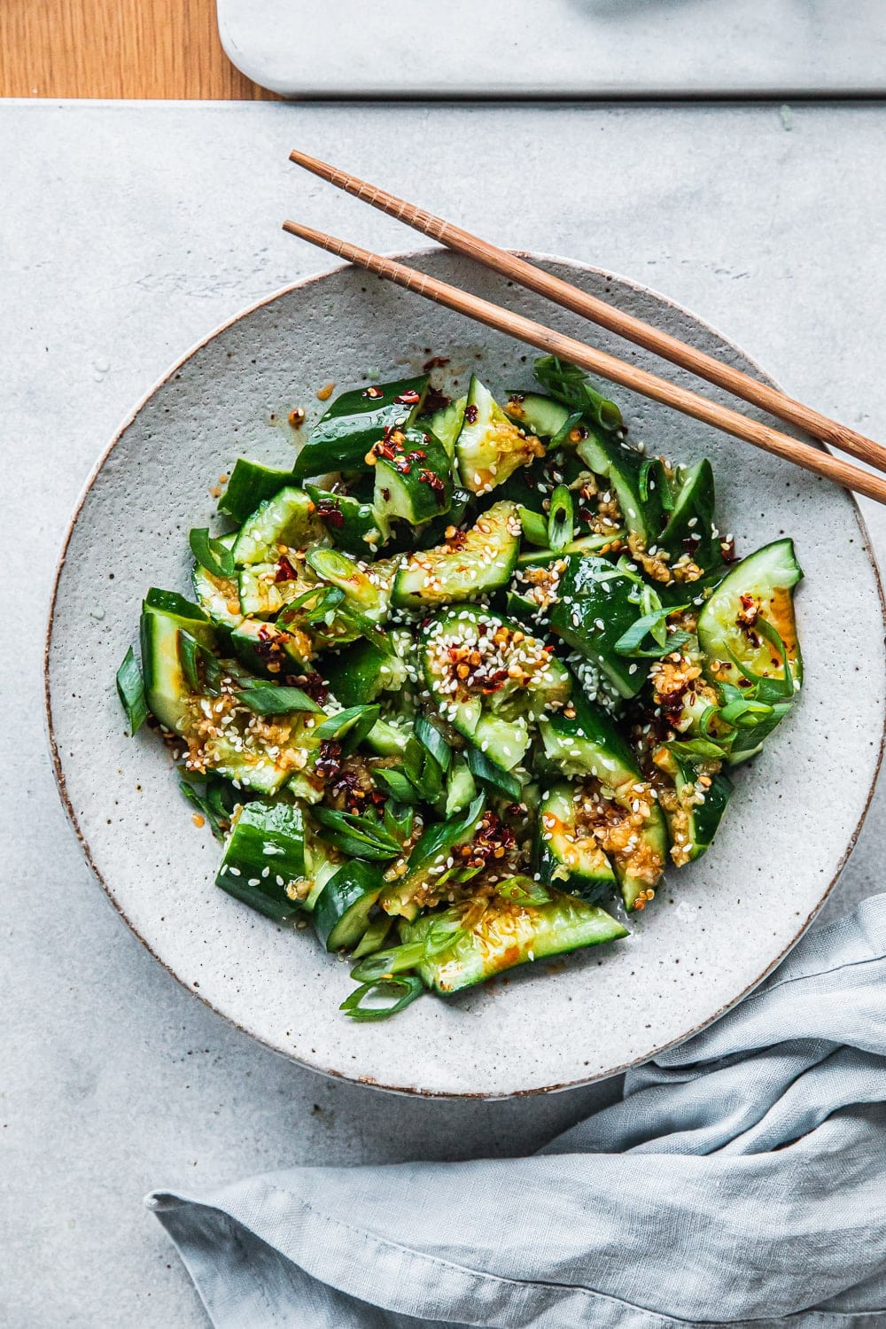 Asian Smacked Cucumber Salad - Cook Republic