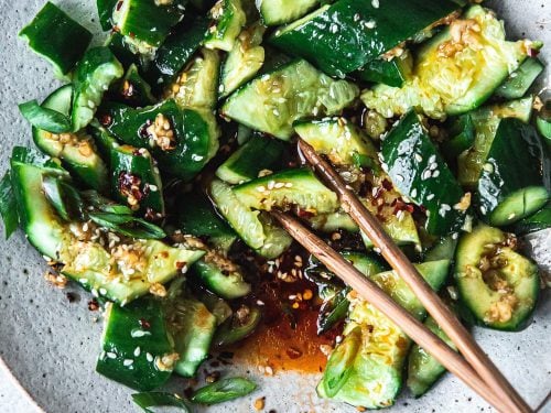 Asian Smacked Cucumber Salad - Cook Republic