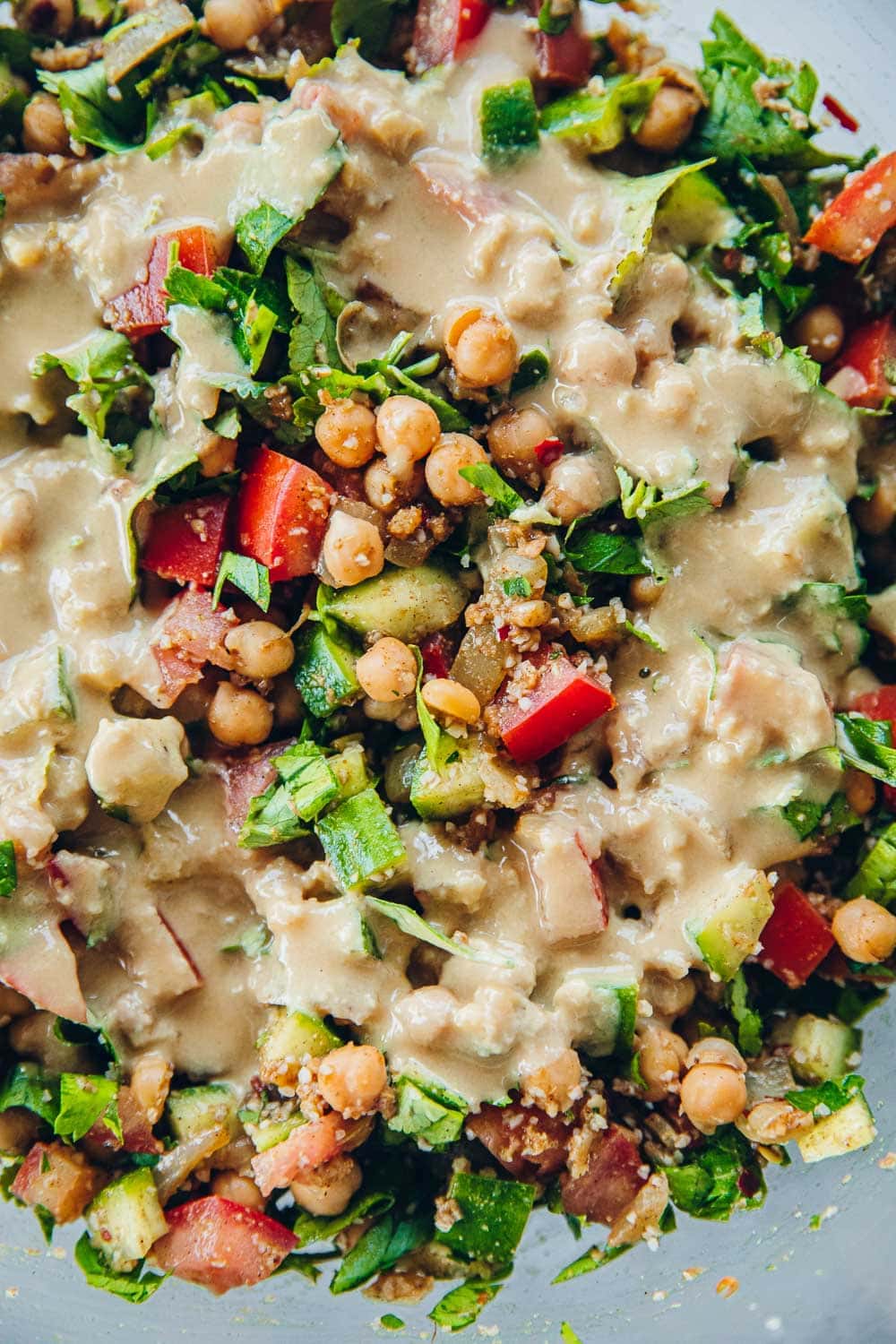 Chopped Falafel Salad - Cook Republic #falafelsalad #vegansalad