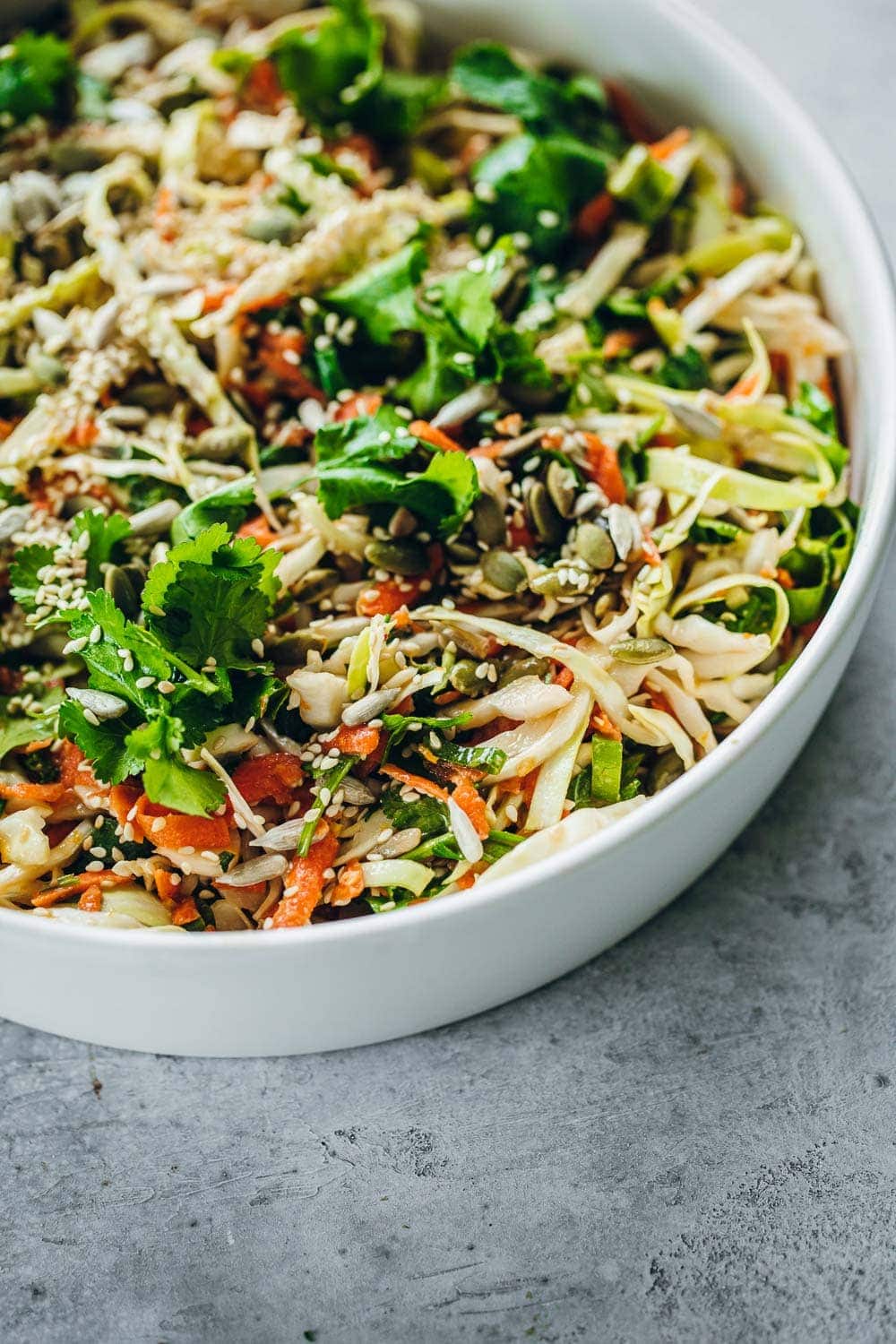 Crunchy Thai Style Cabbage Salad - Cook Republic #vegansalad #veganthai