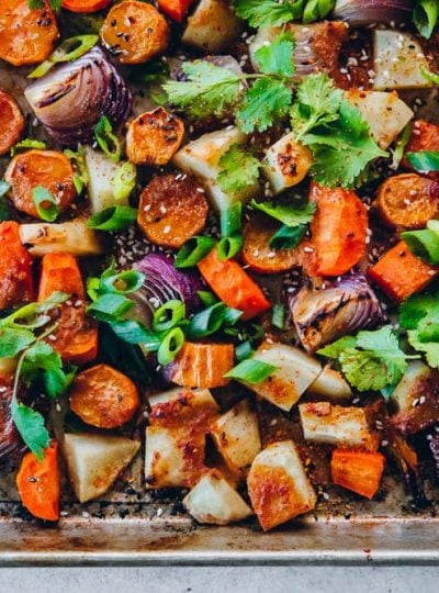 Japanese Miso Roasted Vegetables