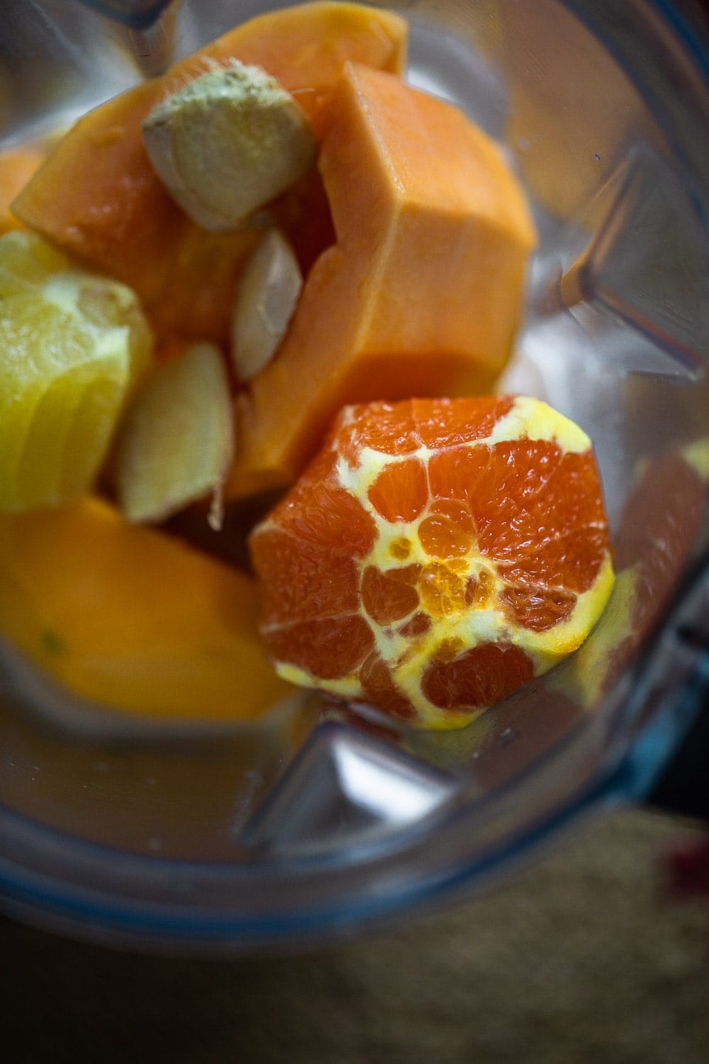 Sun Smoothie (Mango Papaya Orange Ginger) - Cook Republic