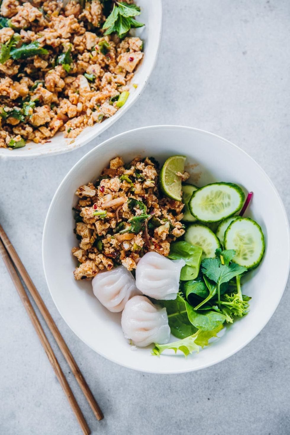 Tofu Larb (Thai Minced Tofu Salad With Lemongrass And Chilli) Cook