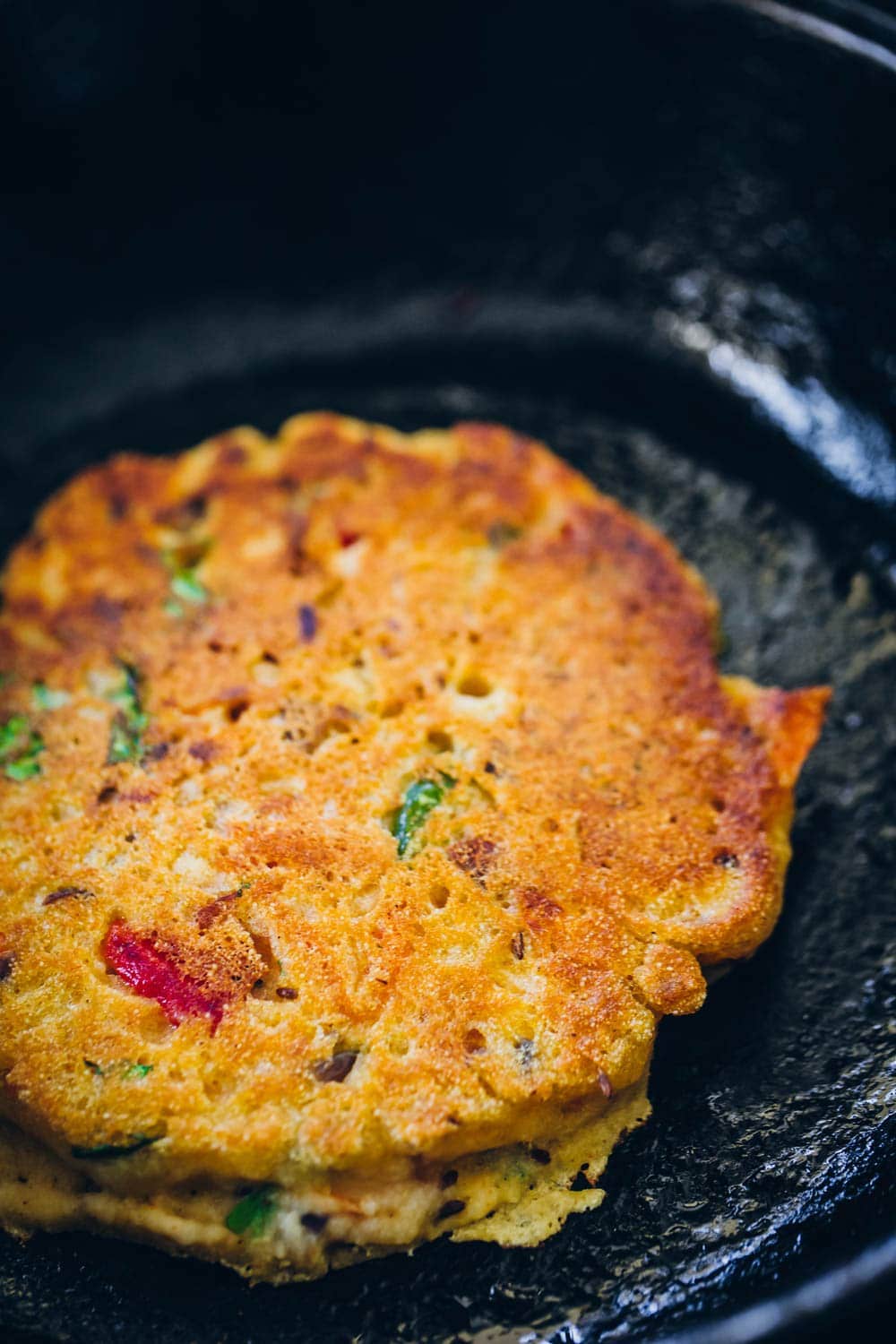 Crispy Semolina Veggie Pancakes - Cook Republic
