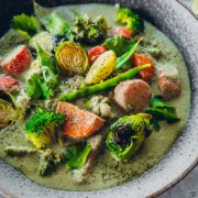 Lemon Myrtle Green Veg Curry - Cook Republic #thaigreenvegcurry #vegcurry #lemonmyrtle