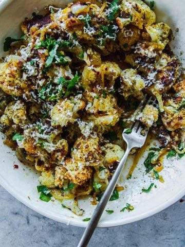 Roasted Cauliflower With Honey And Halloumi - Cook Republic