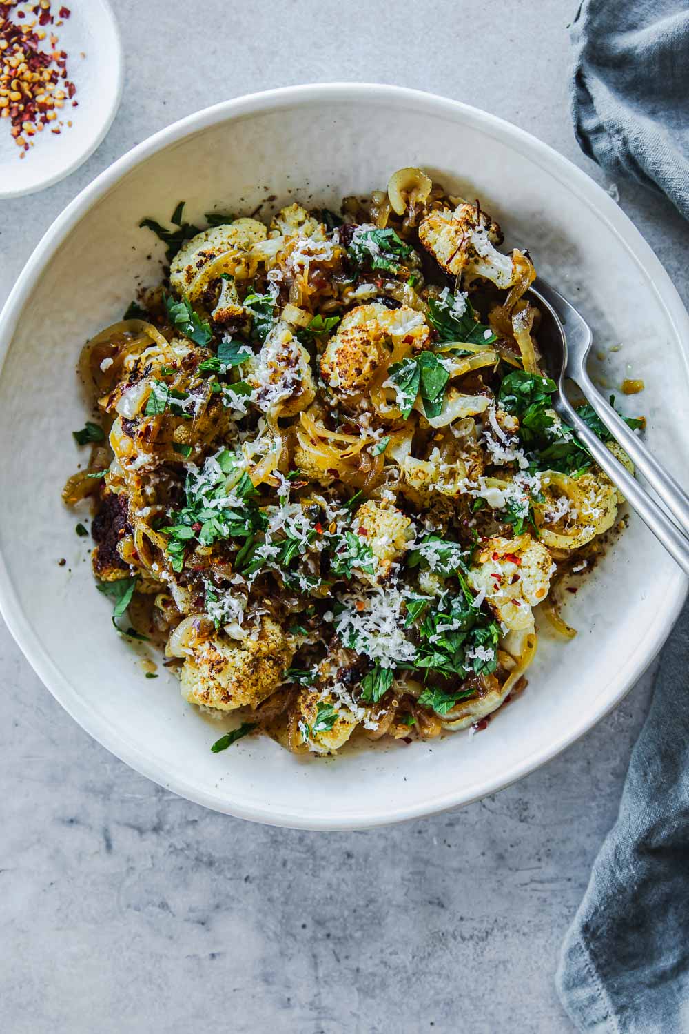 Roasted Cauliflower With Honey And Halloumi - Cook Republic