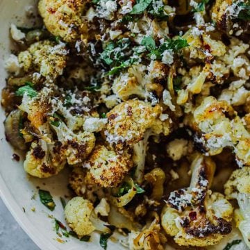 Roasted Cauliflower With Honey And Halloumi - Cook Republic