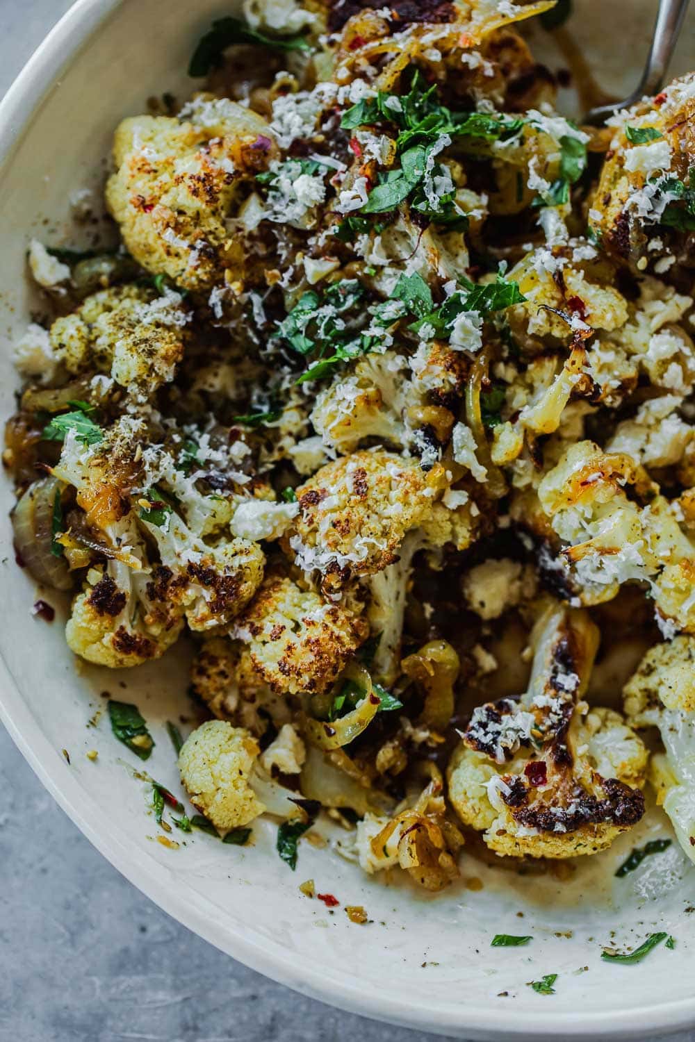 Roasted Cauliflower With Honey And Halloumi - Cook Republic