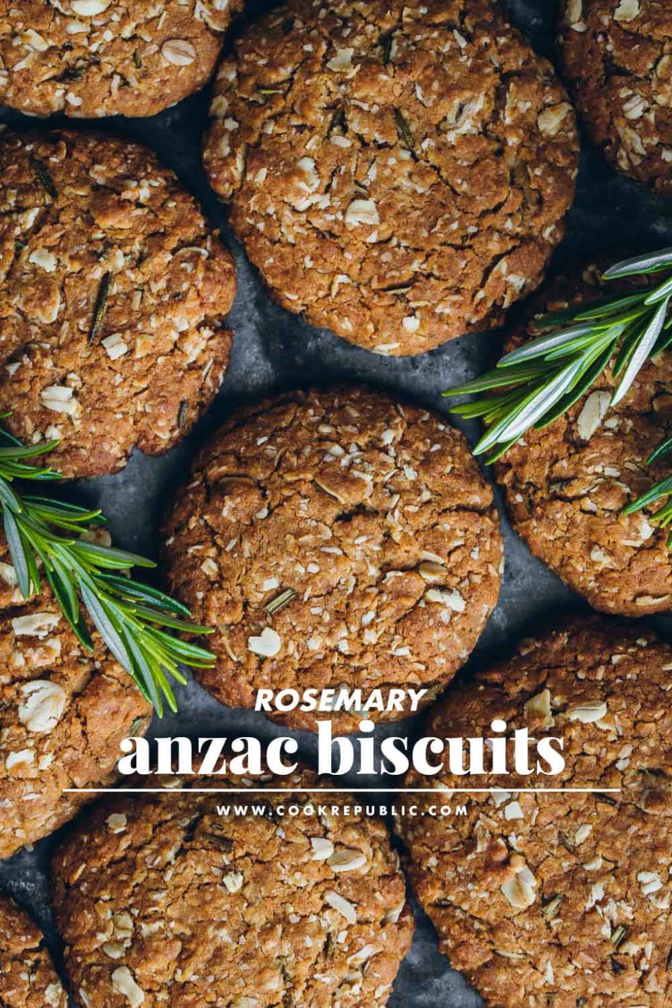 Rosemary Anzac Biscuits Cook Republic