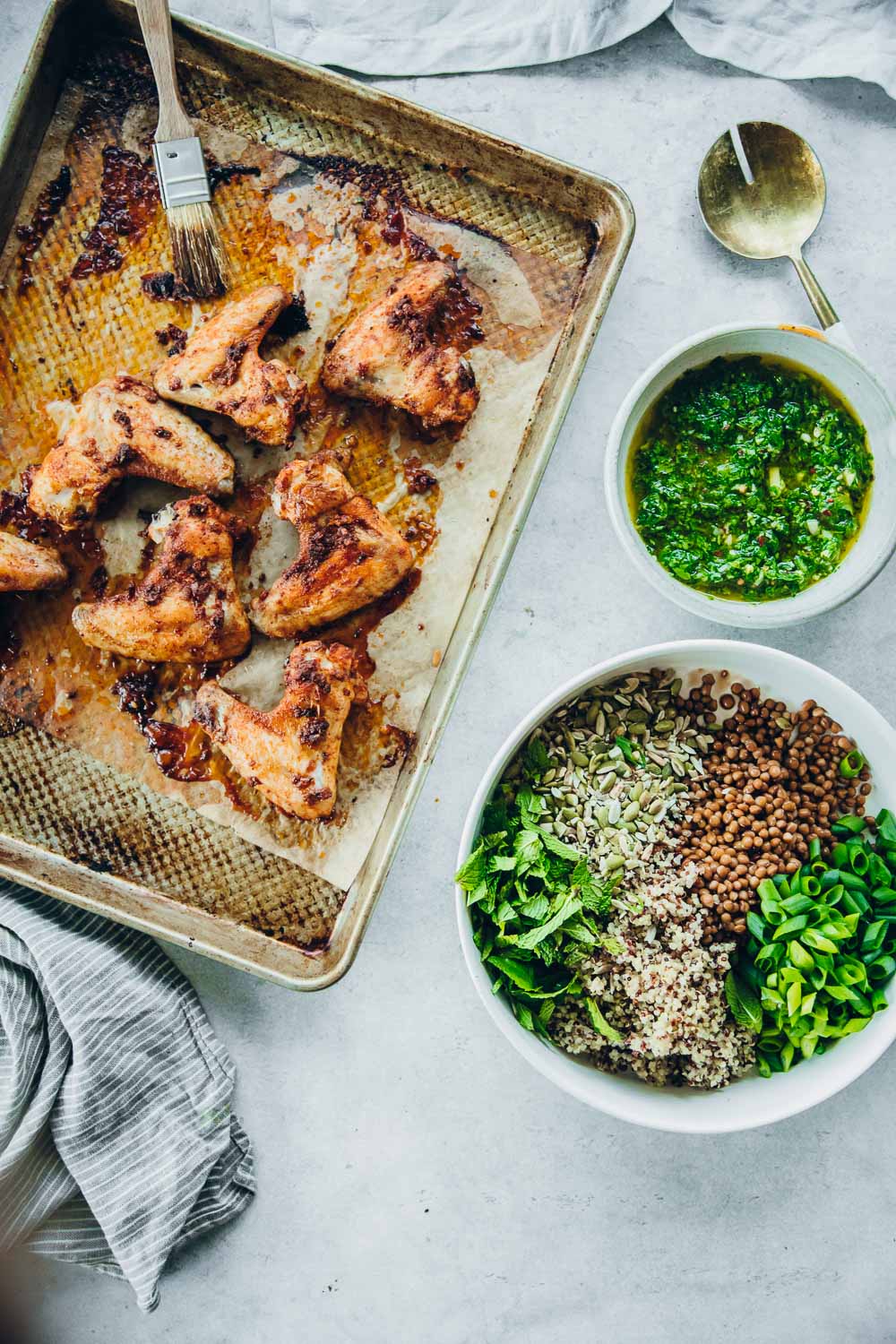 Smoky Chicken Chimichurri Lentil Salad - Cook Republic