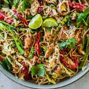 Creamy Thai Chicken Noodle Salad - Cook Republic