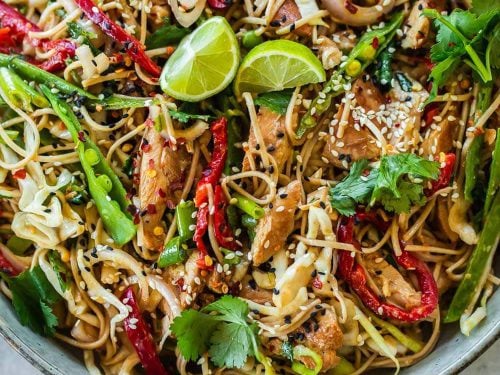 Creamy Thai Chicken Noodle Salad - Cook Republic