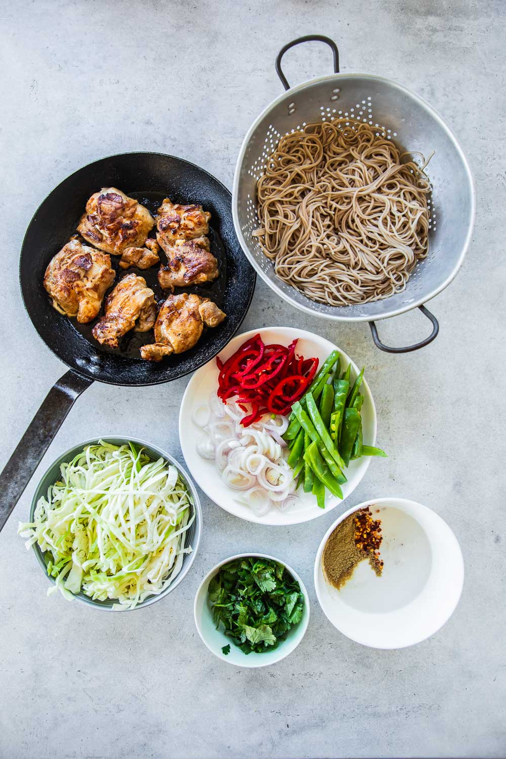 Creamy Thai Chicken Noodle Salad - Cook Republic 