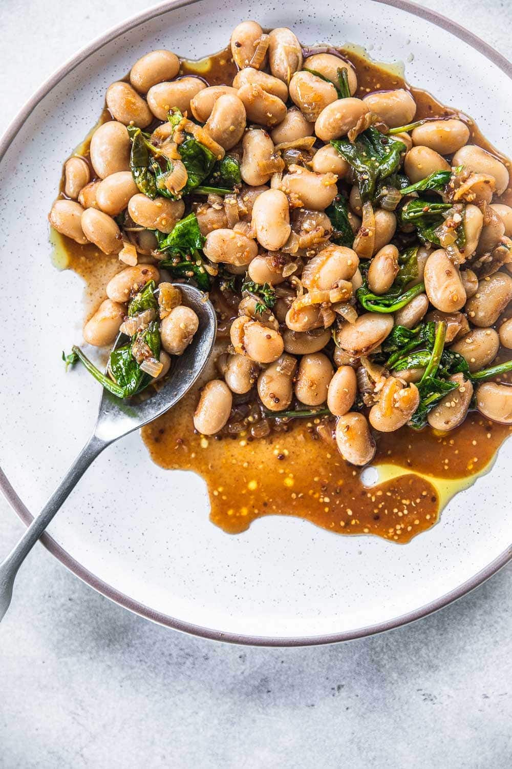 Spinach Garlic Butter Beans - Cook Republic