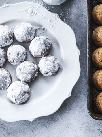 Festive Spice Cookies (German Pfeffernusse) - Cook Republic #christmascookies #christmasbaking