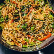 Vegan Ginger Soy Tomato Noodles - Cook Republic