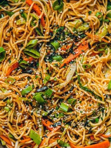 Vegan Ginger Soy Tomato Noodles - Cook Republic