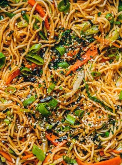Vegan Ginger Soy Tomato Noodles