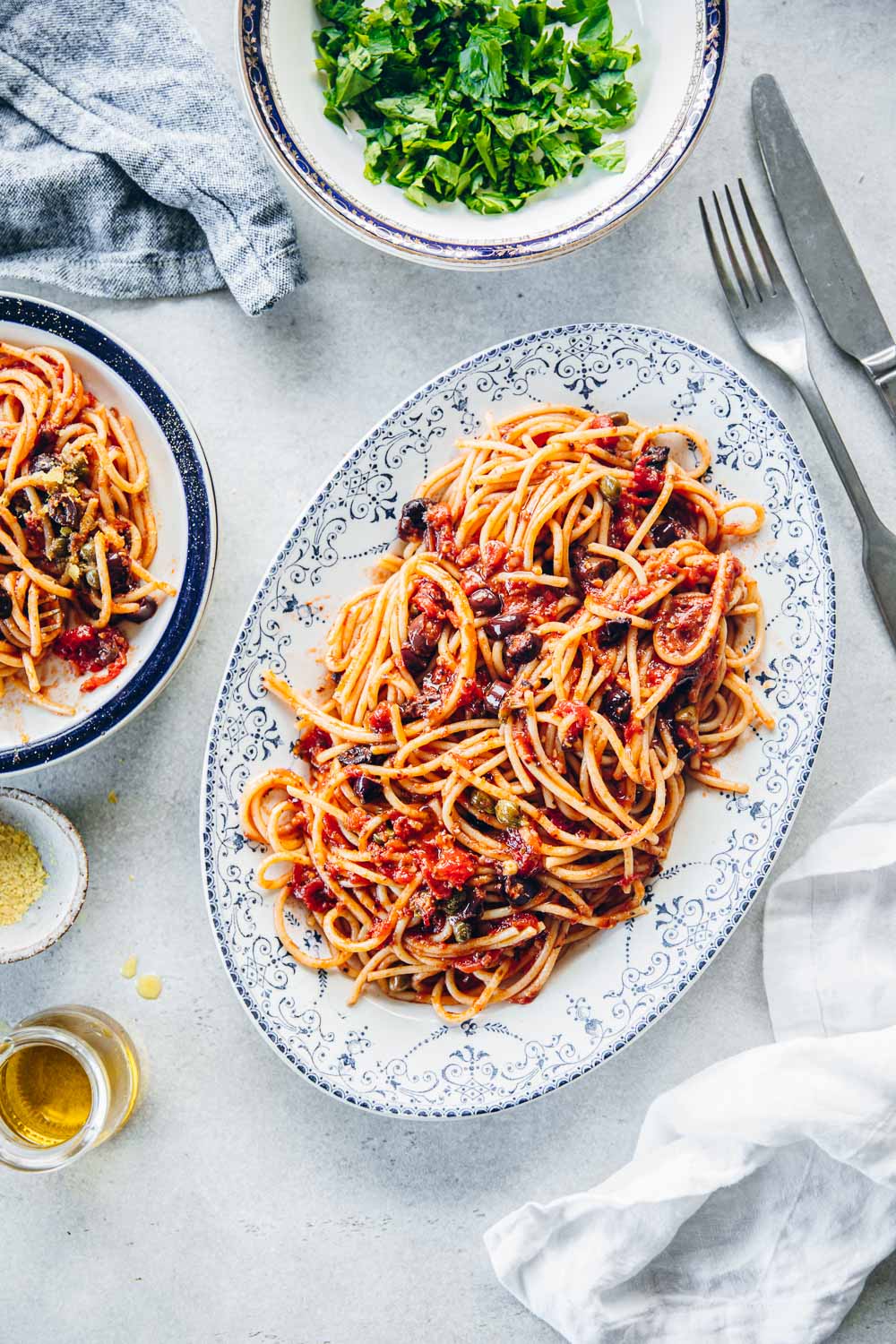 Vegan Spaghetti Puttanesca - Cook Republic