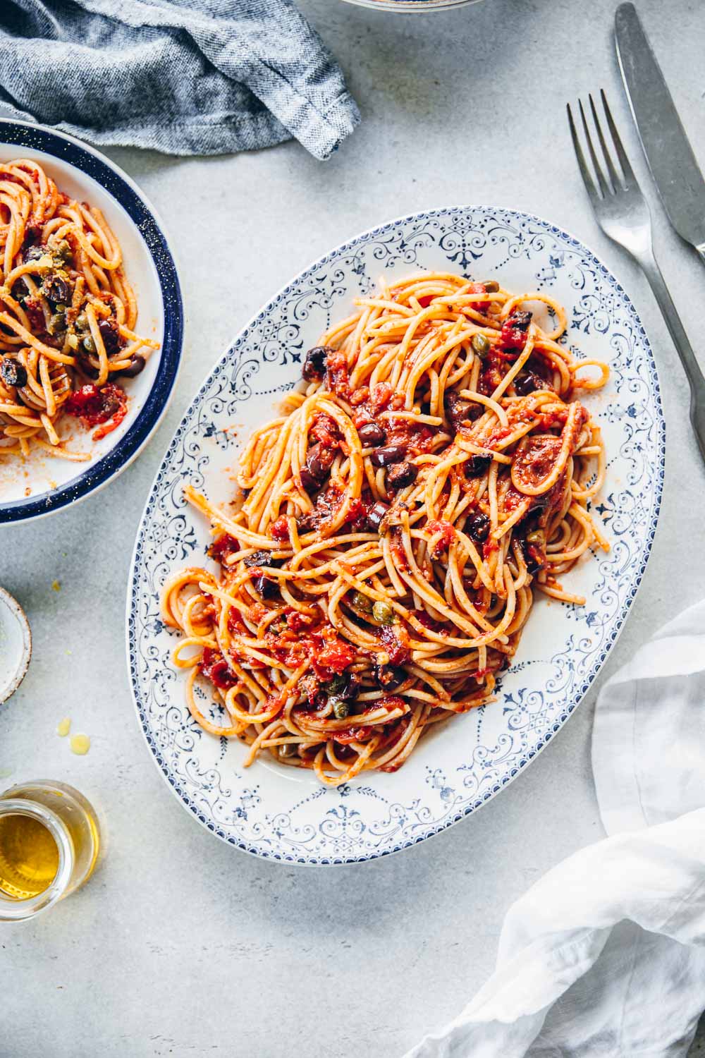 Vegan Spaghetti Puttanesca - Cook Republic