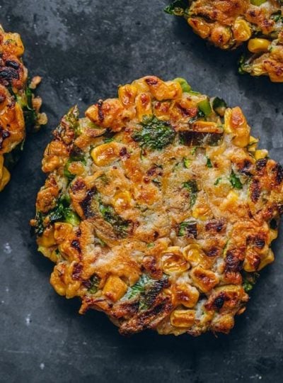 Vegan Zucchini Corn Fritters