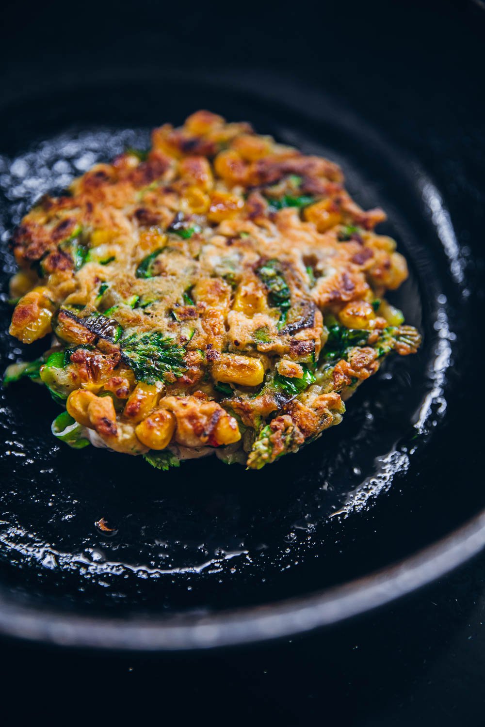 Vegan Zucchini Corn Fritters - Cook Republic