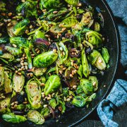 Sicilian Chilli Garlic Brussels Sprouts - Cook Republic