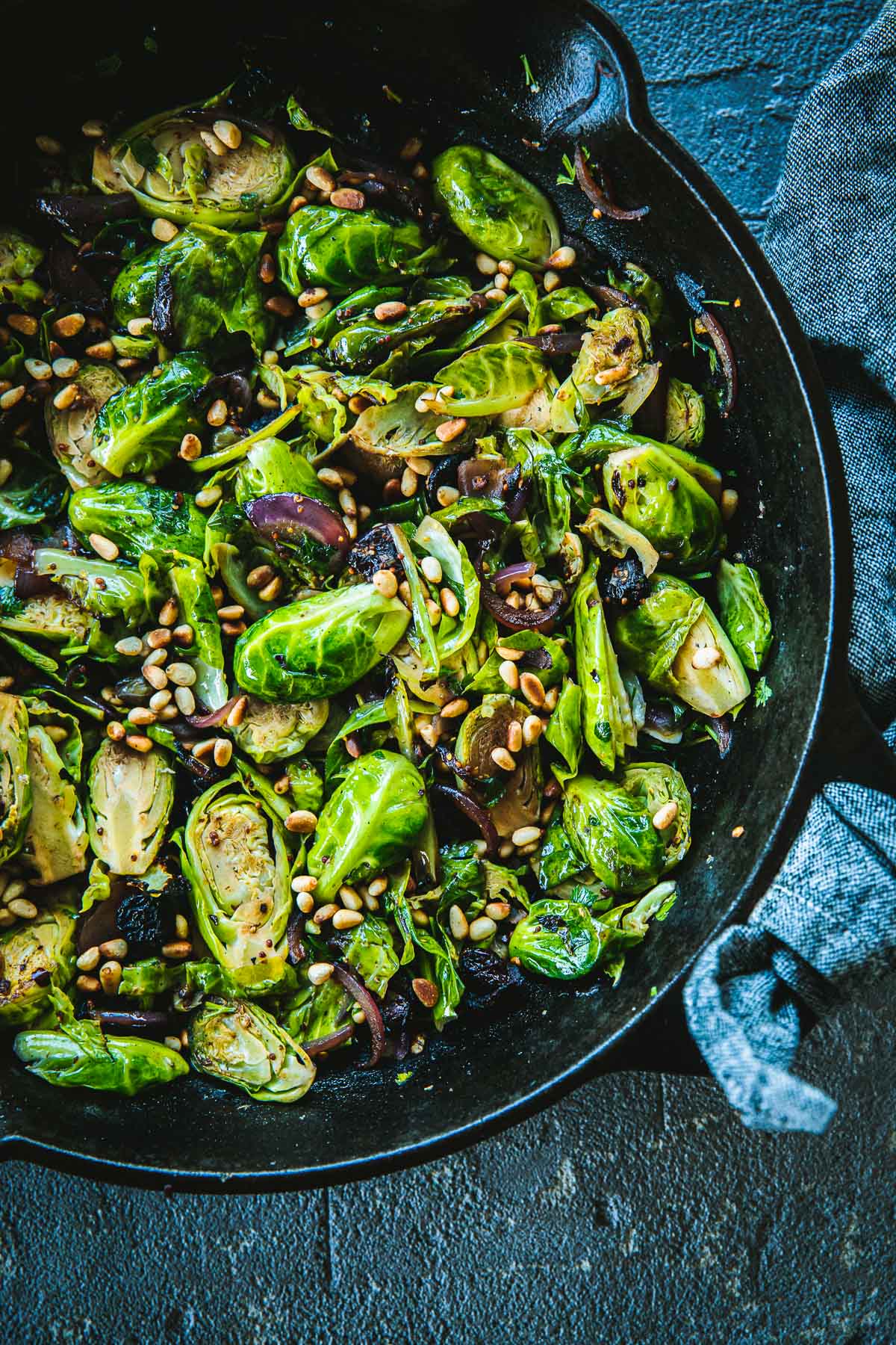 Sicilian Chilli Garlic Brussels Sprouts - Cook Republic