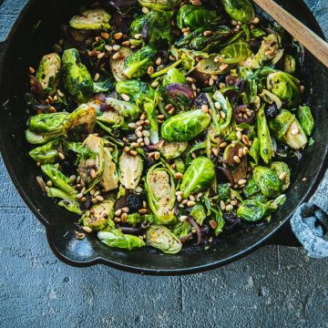 Sicilian Chilli Garlic Brussels Sprouts - Cook Republic