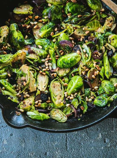 Sicilian Chilli Garlic Brussels Sprouts