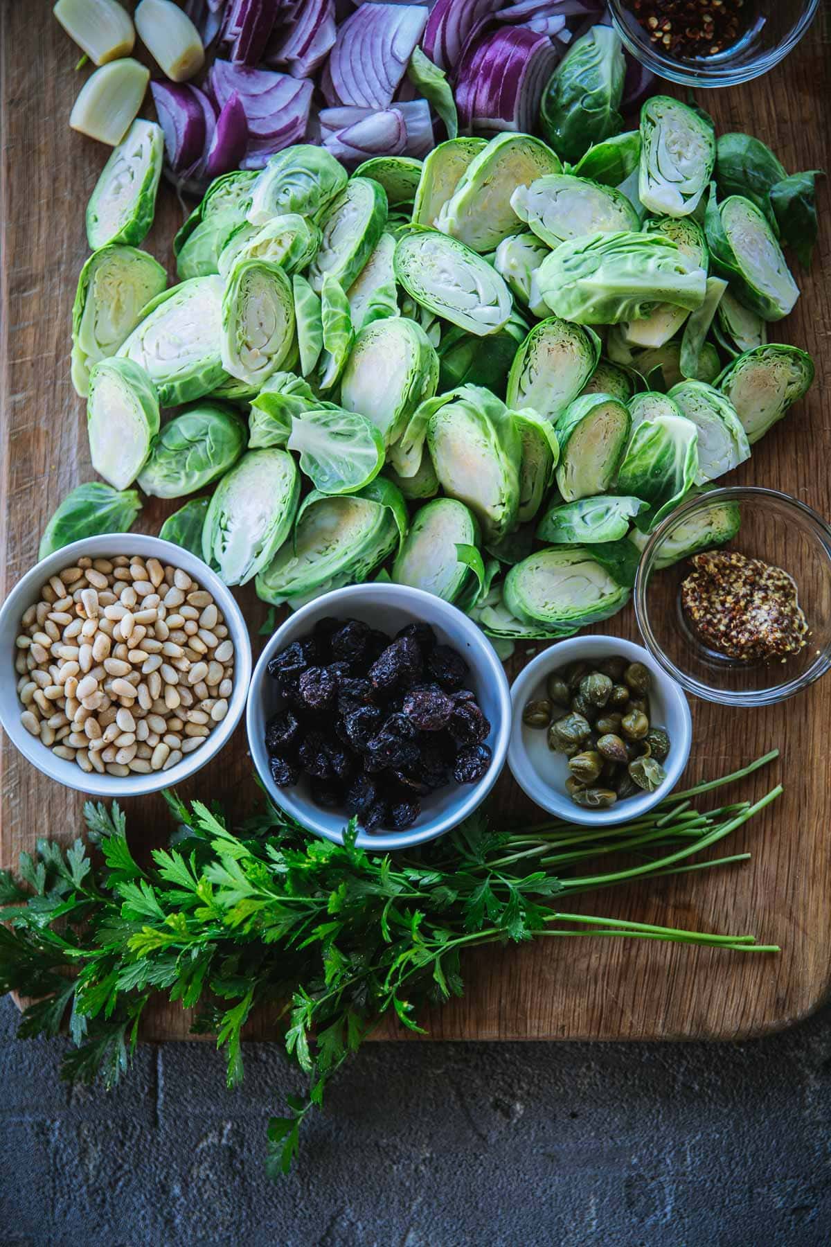 Sicilian Chilli Garlic Brussels Sprouts - Cook Republic