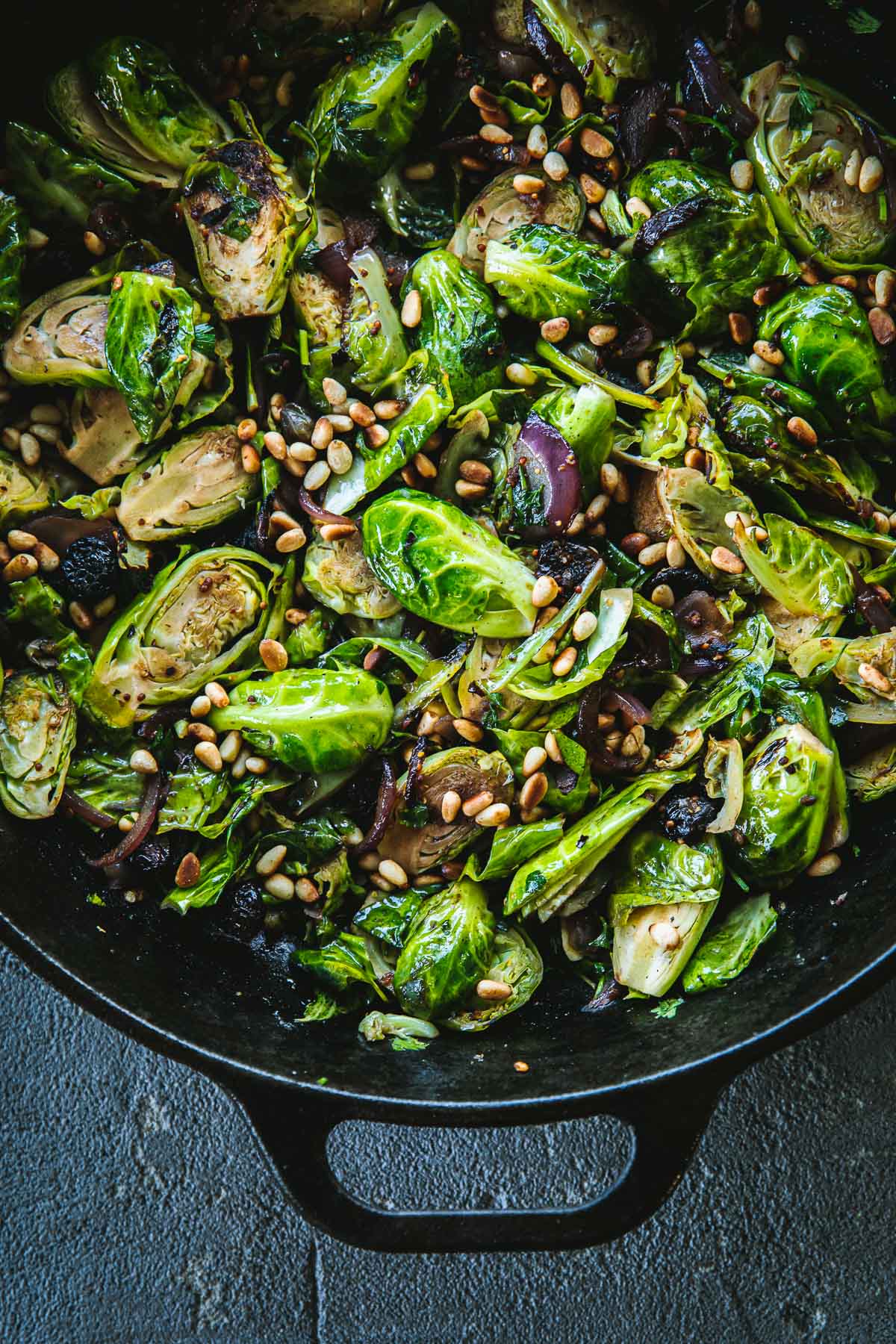 Sicilian Chilli Garlic Brussels Sprouts - Cook Republic