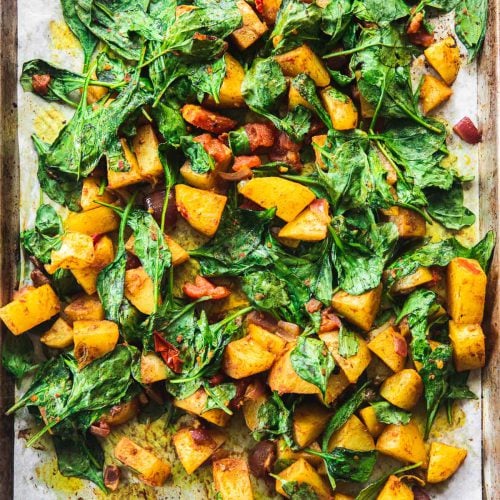 Oven Baked Aloo Palak