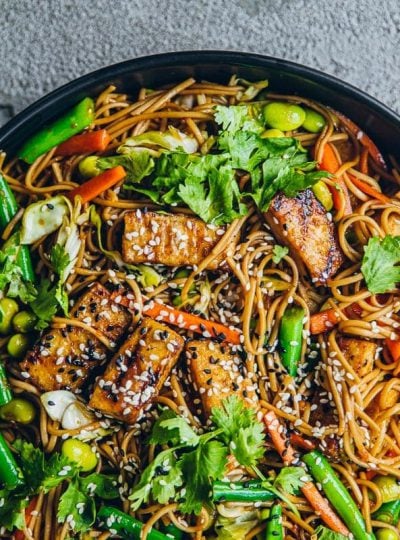 Teriyaki Tofu Soba Noodle Salad