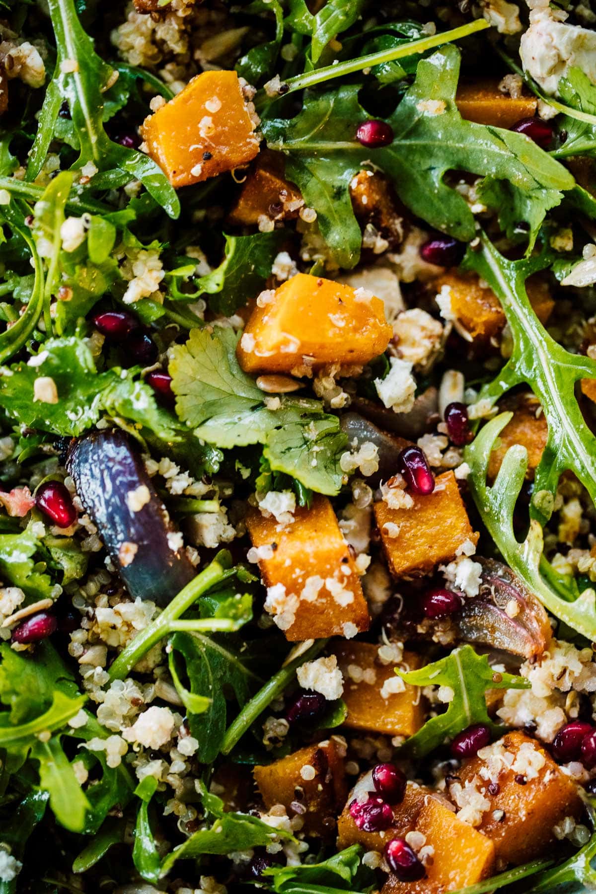 Pumpkin Quinoa Salad With Pomegranate And Goat's Cheese - Cook Republic #glutenfree #saladrecipe