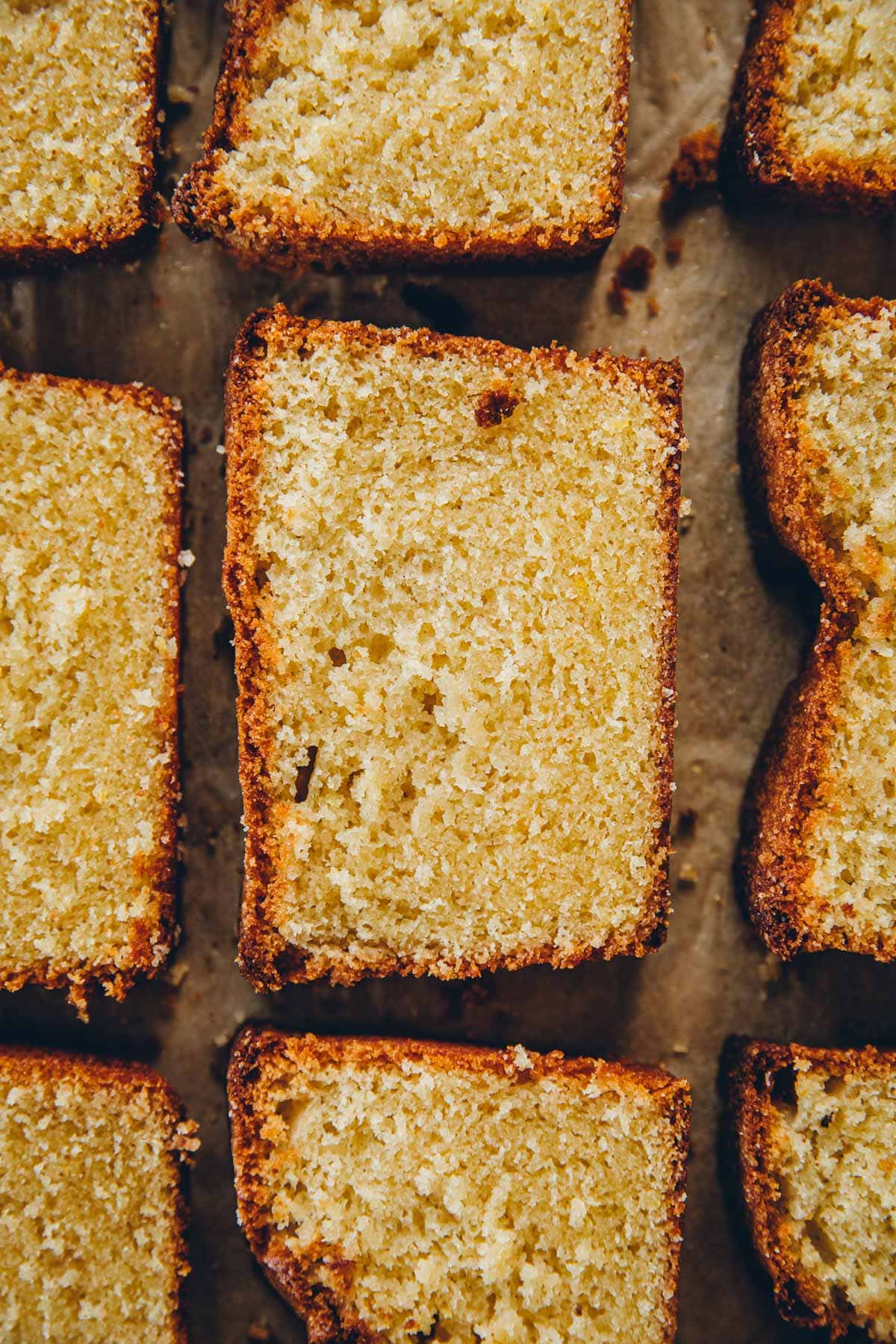 Lemon Madeira Cake slice.