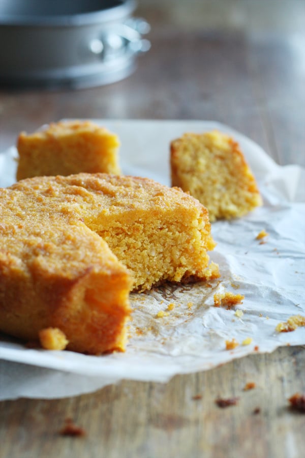 Texture of Mandarin Polenta Cake