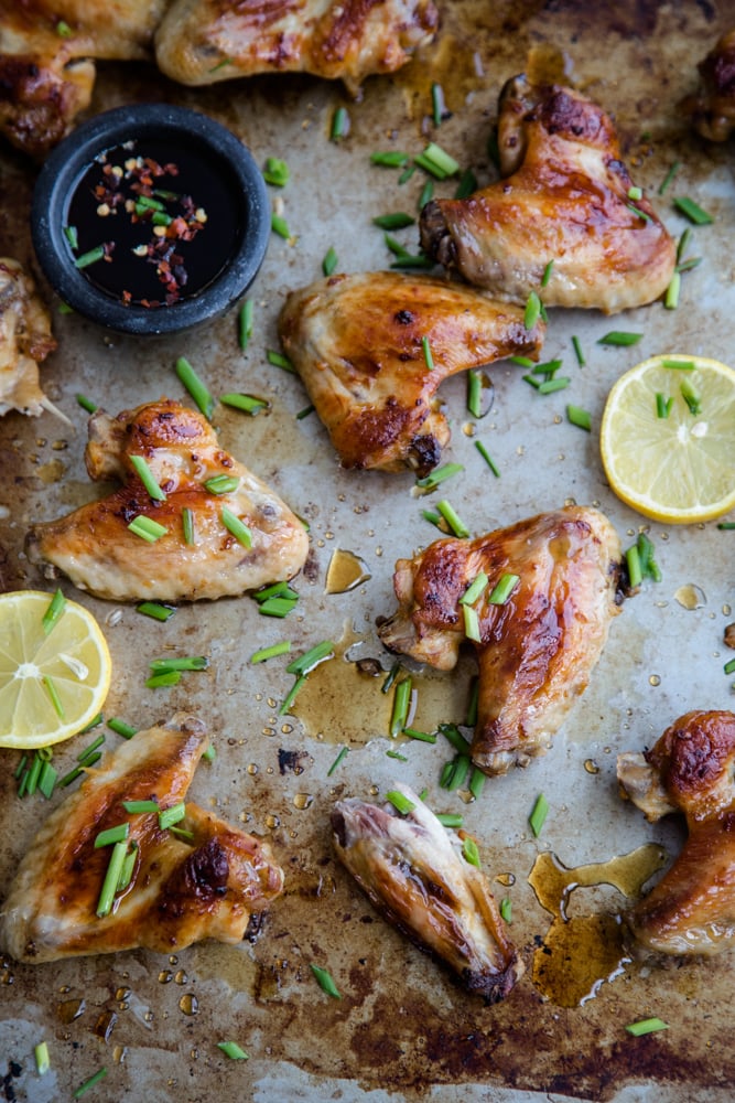 Sticky Caramel Chicken Wings - Cook Republic